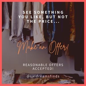 Love the item, but not the price? Make an Offer!